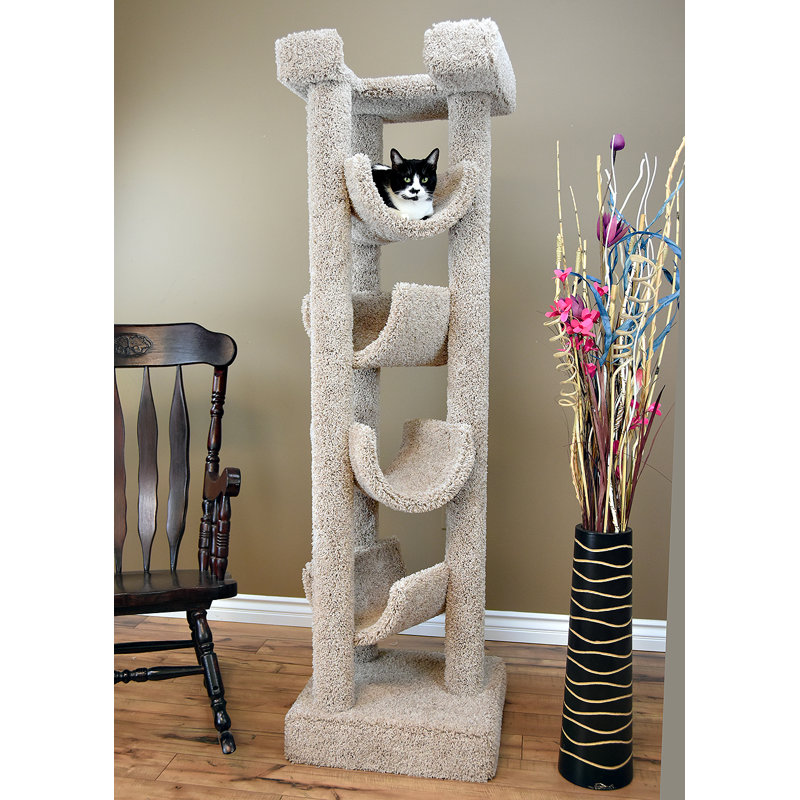 New Cat Condos 72" Premier Solid Wood Cat Tree & Reviews Wayfair